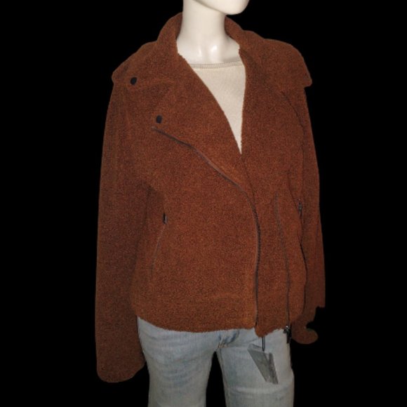 Max Studio Wooly Bomber Jacket - Picture 1 of 10